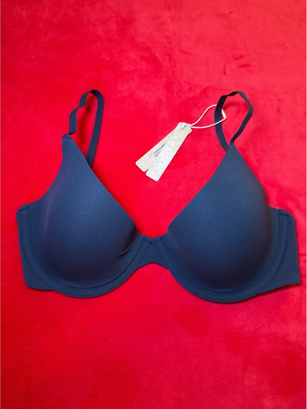 Skims Fits Everybody Scoop Plunge Bra Color ONYX Size 32DD